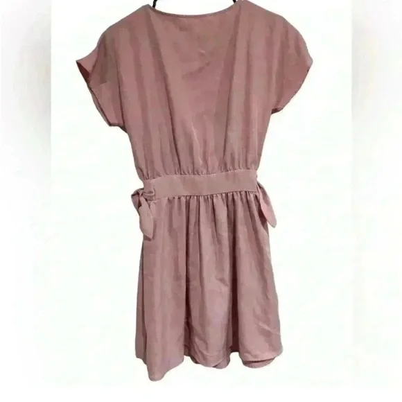 Zara Denim Dress Button Down Dusty Pink Side Tie
Mini Dress Flirty - Picture 4 of 10